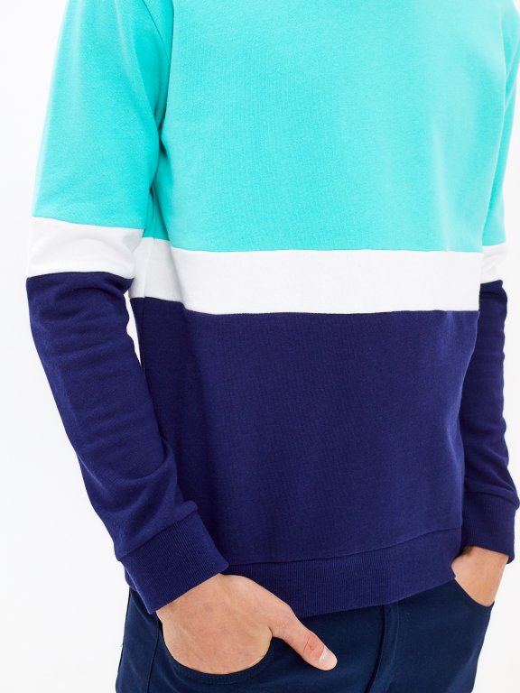 Paneled sweatshirt