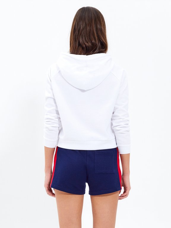 SWEAT SHORTS WITH SIDE PANEL