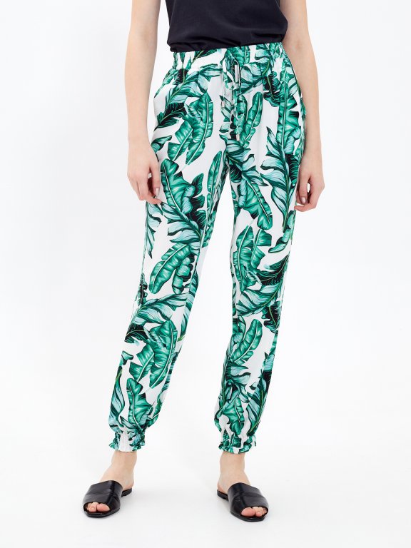 Printed trousers