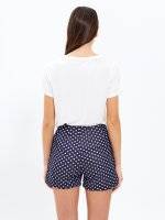 Polka dot regular shorts