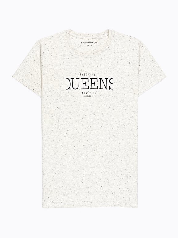 MARLED T-SHIRT WITH PRINT