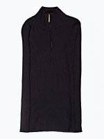 Rib-knit jumper with front zipper