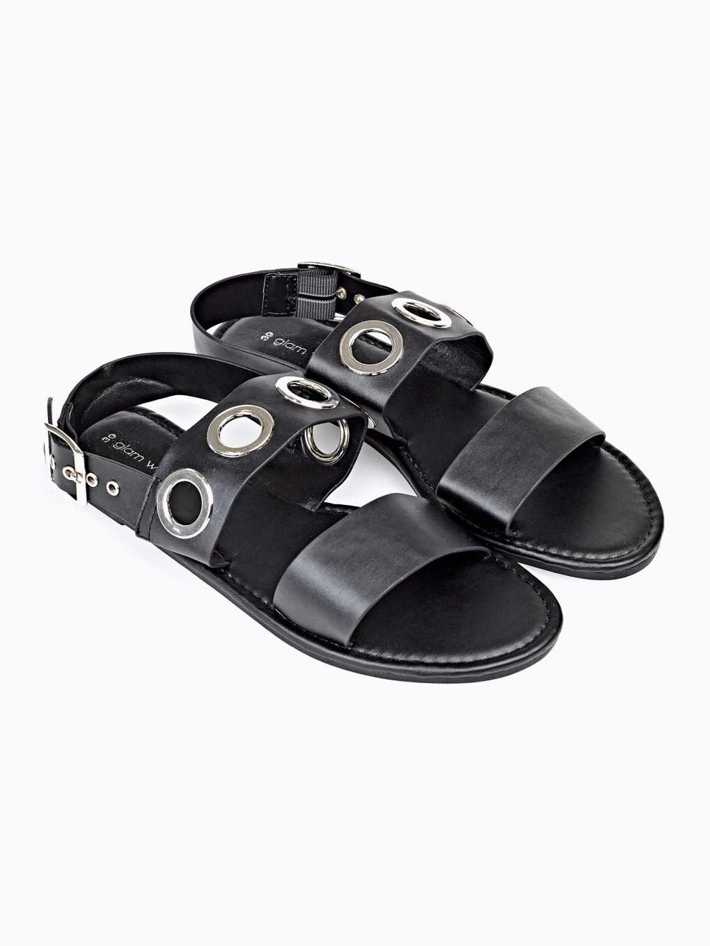 FLAT SANDALS WITH EYELETS
