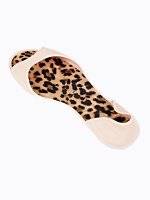 JELLY FLAT SANDALS WITH LEOPARD PRINT INSOLE