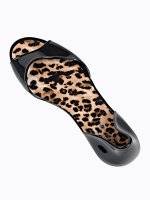 JELLY FLAT SANDALS WITH LEOPARD PRINT INSOLE