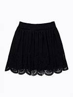 PERFORATED A-LINE SKIRT