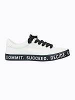 Sneakers with message print