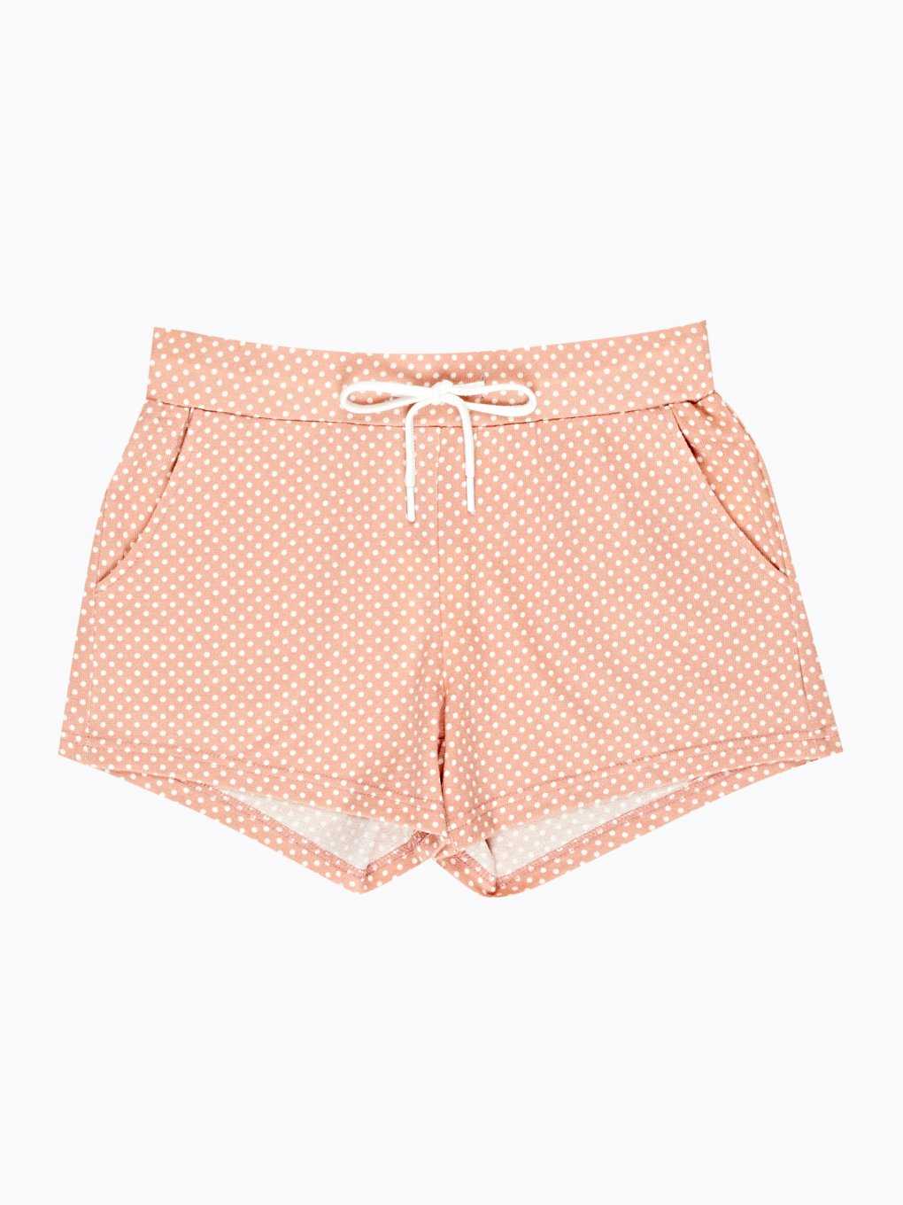 Polka dot print sweat shorts