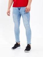 CARROT FIT DISTRESSED JEANS