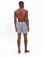 Striped swim shorts