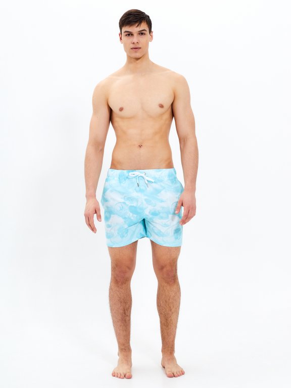 Plavecké šortky s potlačou