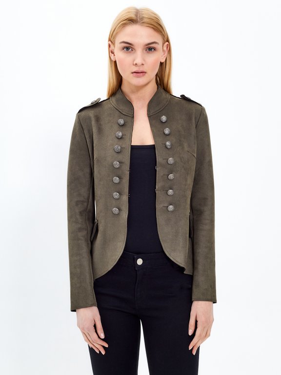Double breasted military jacket