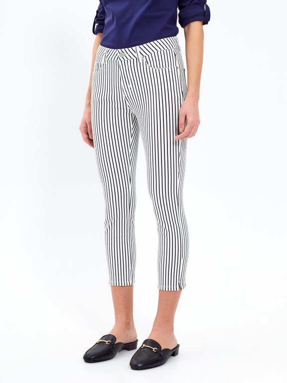 Striped skinny trousers | GATE
