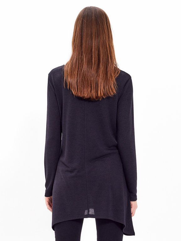 LONGLINE JUMPER WITH FRONT LACING