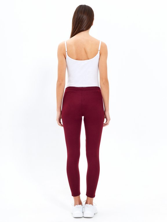 LEGGINGS WITH PRINTED SIDE TAPE