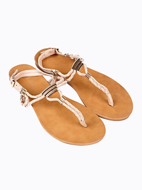 SANDALS WITH METAL DETAILS