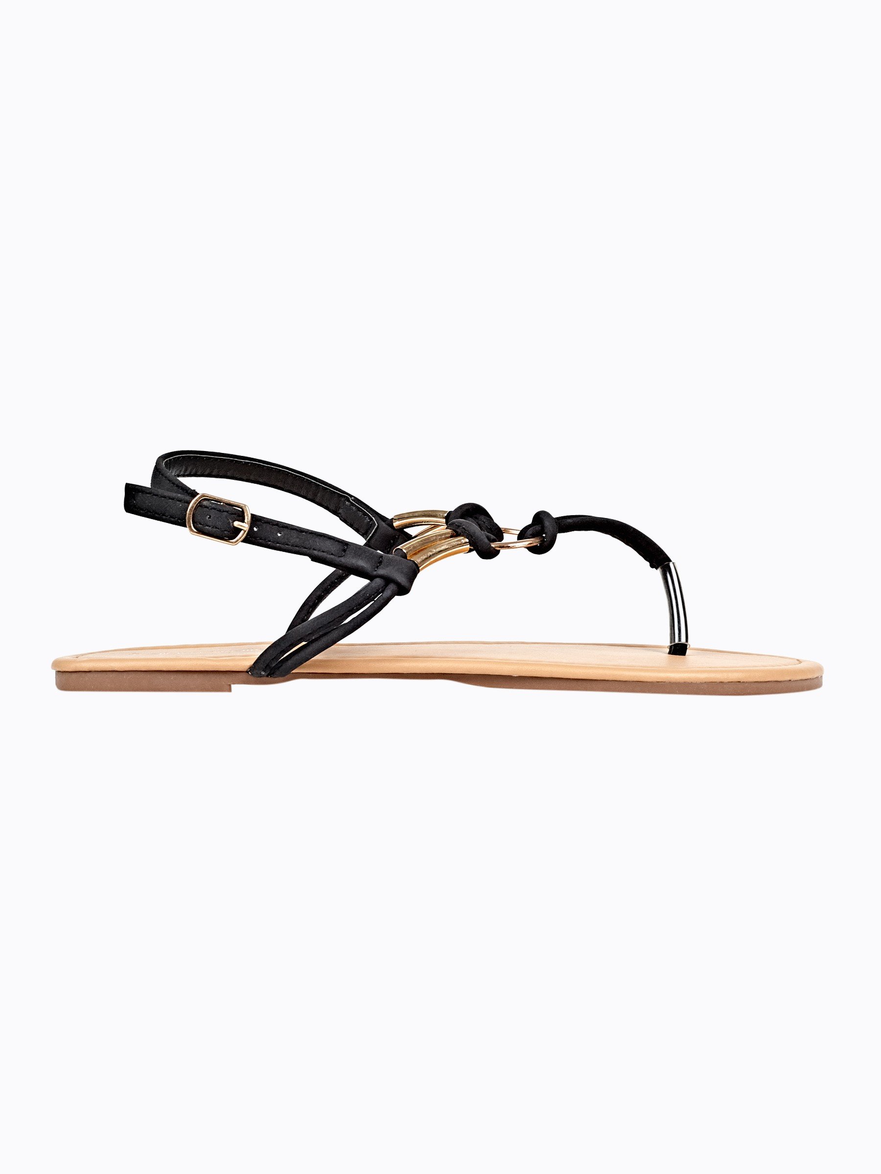 FLAT SANDALS WITH METAL DETAILS | GATE