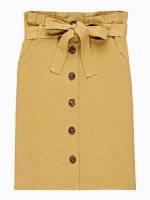 Spódnica typu paperbag z guzikami
