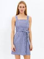 Striped dress with buttons