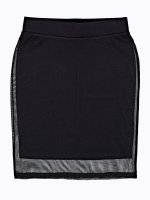 PENCIL SKIRT WITH MESH
