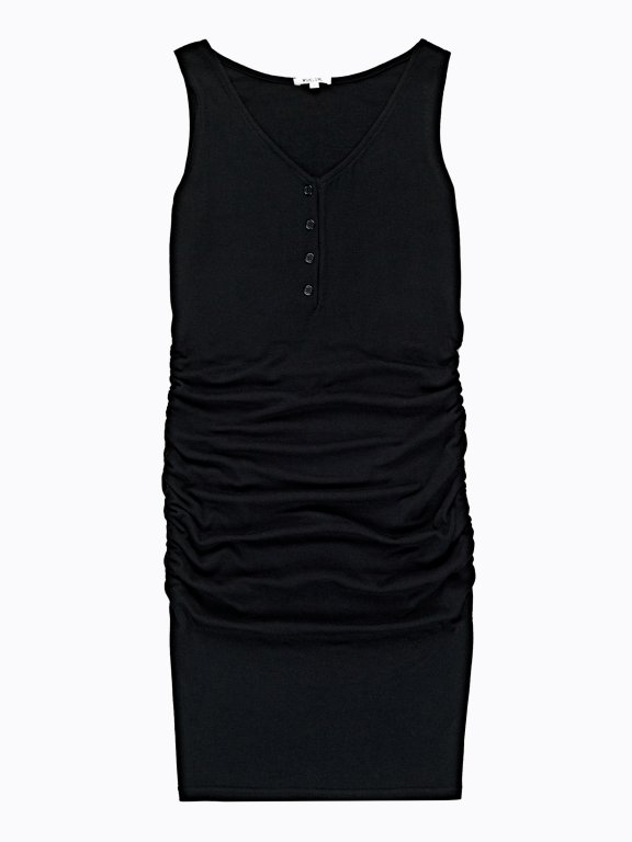 Bodycon dress with buttons