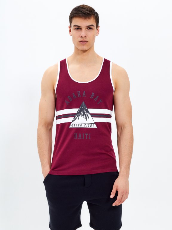 Tank with print