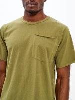 T-shirt with raw edges