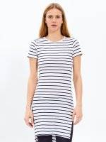 Longline striped t-shirt