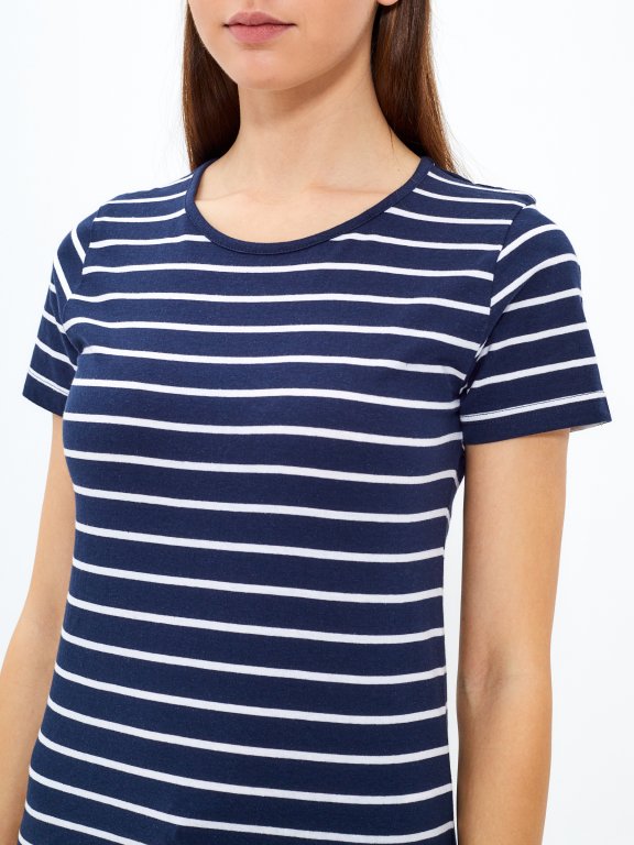 Longline striped t-shirt