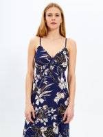 Floral print maxi dress