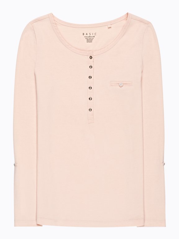 BASIC T-SHIRT WITH BUTTONS