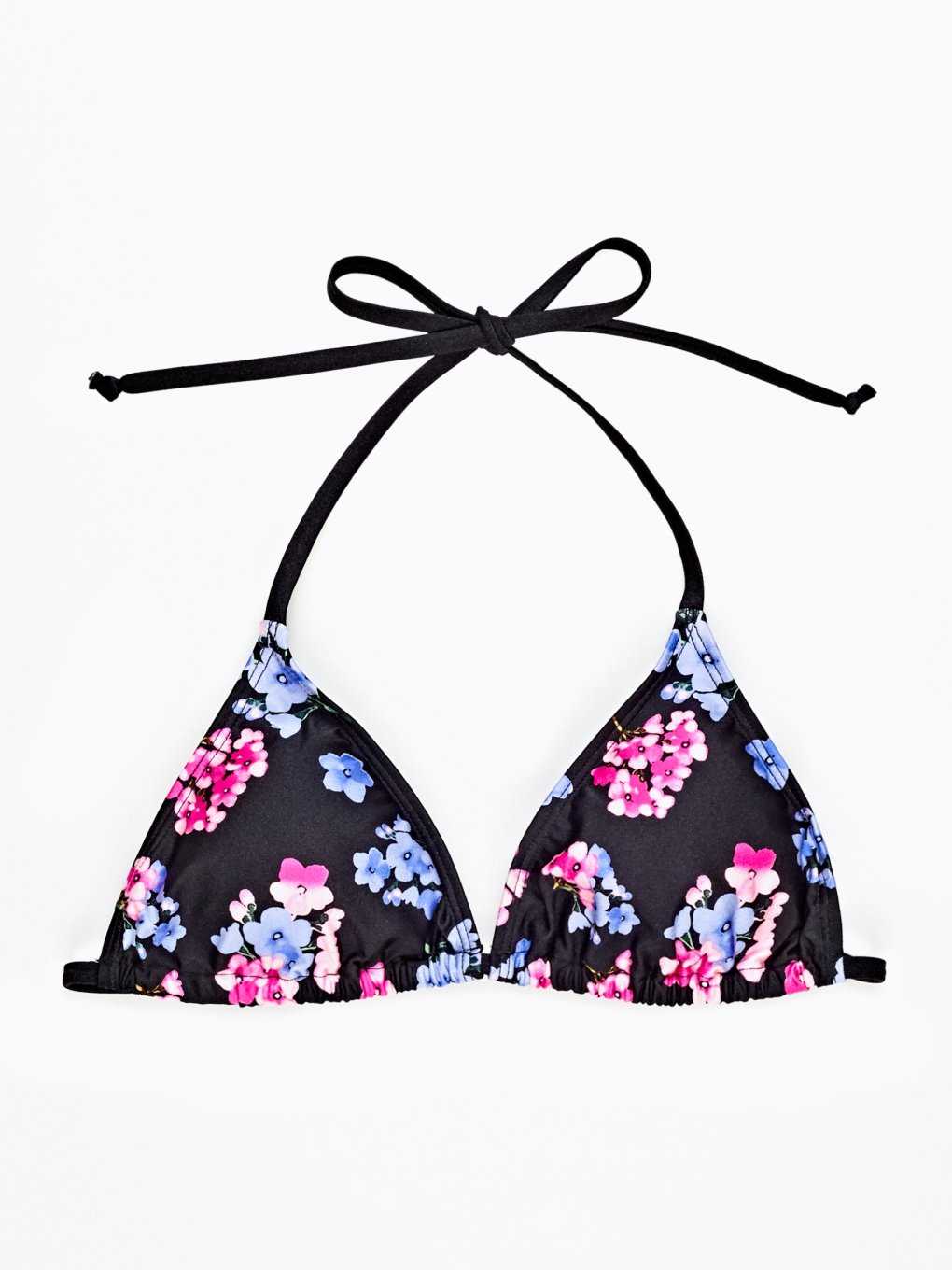 Floral print bikini top