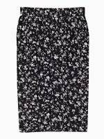 Button down floral print midi skirt