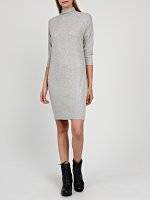 KNIT DRESS WITH HIGH COLLAR