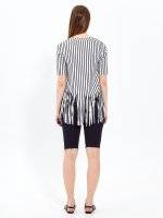 Striped top with tassels