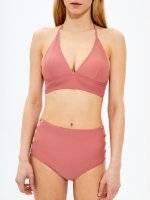 High waist bikini bottom with cutouts