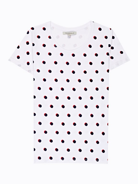 Polka dot print t-shirt