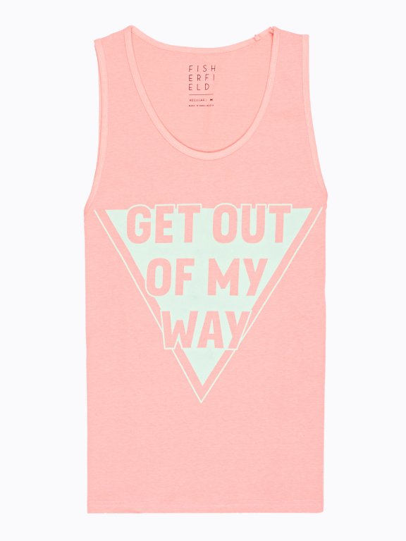 Tank with print