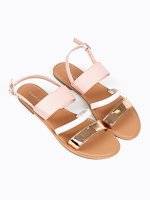 SANDALS WITH METALLIC DETAIL
