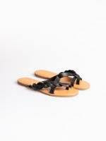 Slides with braided strap
