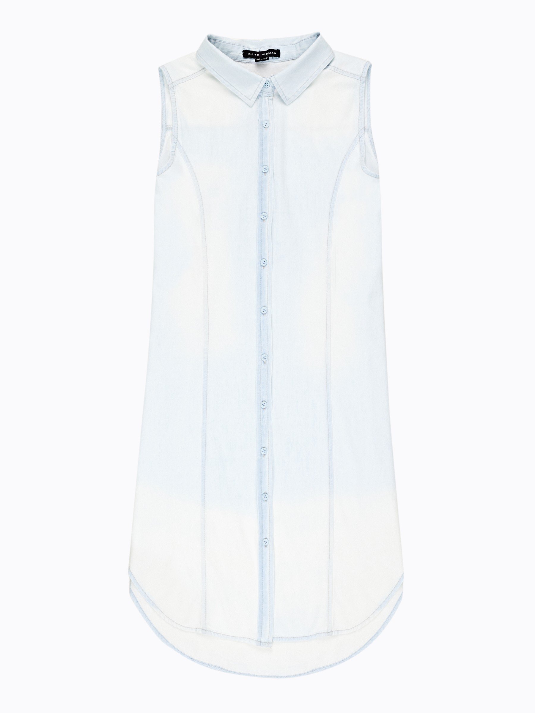 Buy > sleeveless shirt dress with collar > in stock