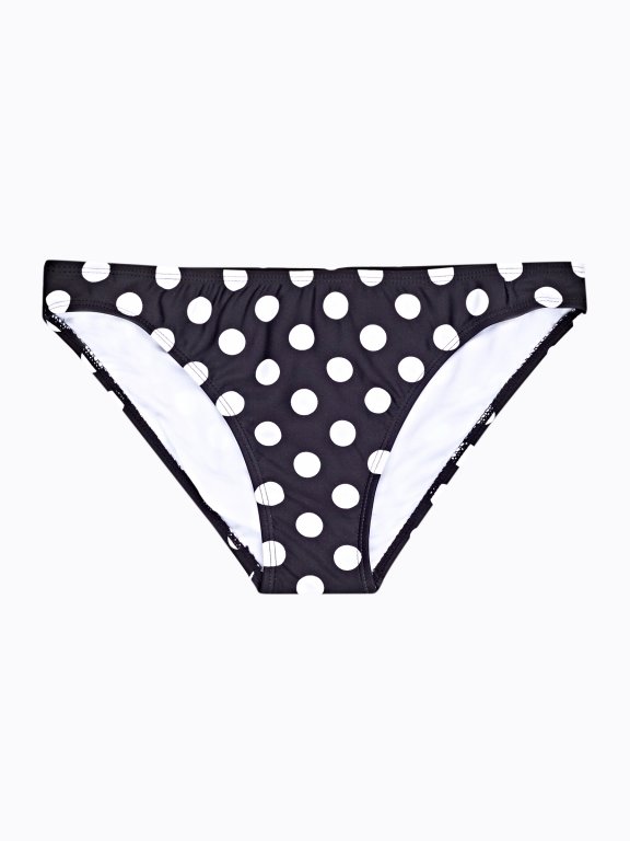 Polka-dot bikini bottom