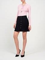 A-line skirt with front buttons