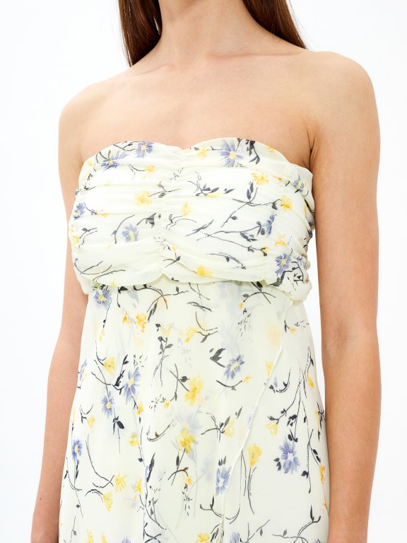 Šifonové šaty s květinovým potiskem