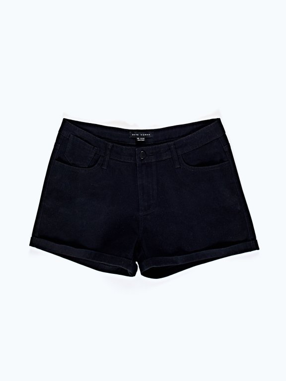 High waisted stretch shorts