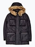 Prolonged outdoor jacket with hood