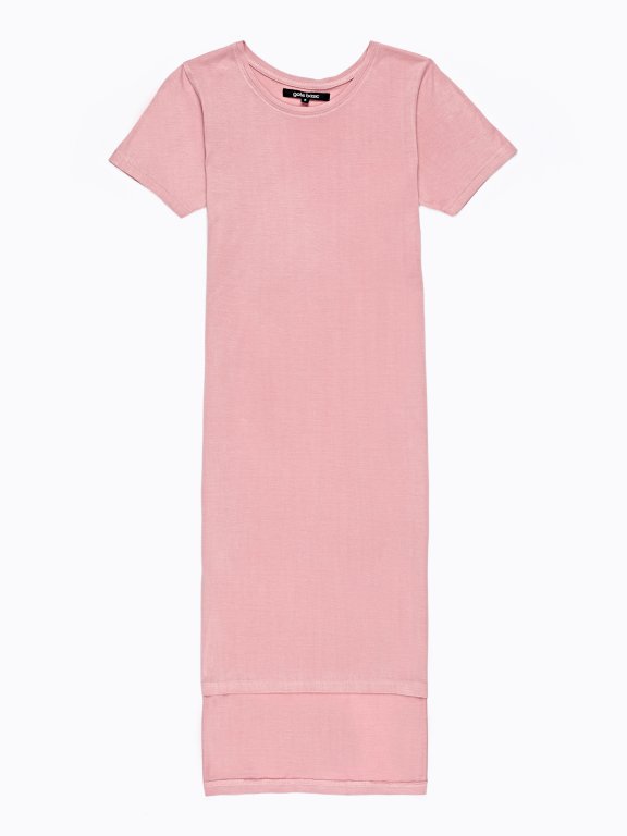 LONGLINE T-SHIRT WITH SIDE SLITS