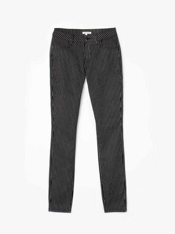 Striped skinny trousers