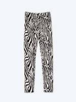 Zebra print leggings