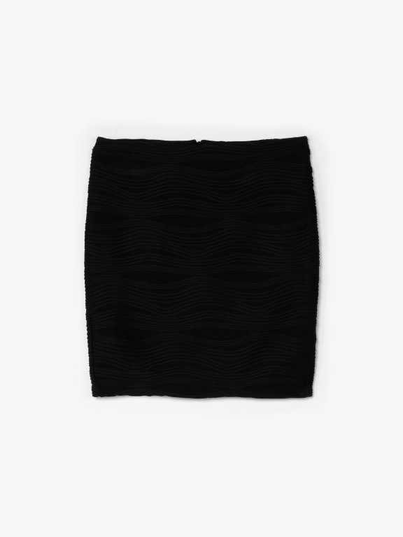 Bodycon structured mini skirt
